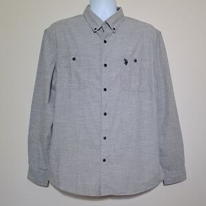 U.S. Polo Assn. Gray Casual Button Down Shirt